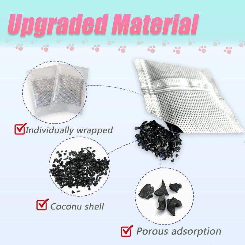 PurifyLogix 12 Pack Universal Odor Eliminator for Hooded Cat Litter Box, Natural Activated Charcoal Filters Refills, Cat Toilet Odor Control Replacement for Automatic Litter Box - Image 3